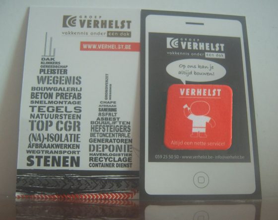 Verhelst - mailing kaart